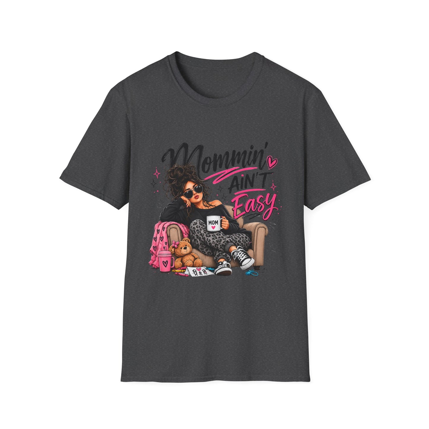 Mommin' Ain't Easy Graphic T-Shirt — Funny Mom Life Mother's Day Tee