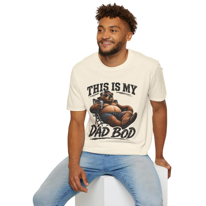 Dad Bod T-Shirt — "This Is My Dad Bod" Funny Bear Graphic Tee