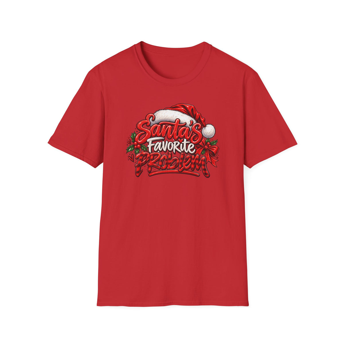 Santa’s Favorite Problem T-Shirt — Funny Holiday Christmas Tee