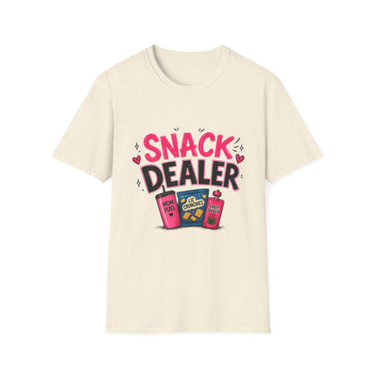 Snack Dealer T‑Shirt — Funny Candy & Chips Lover Tee