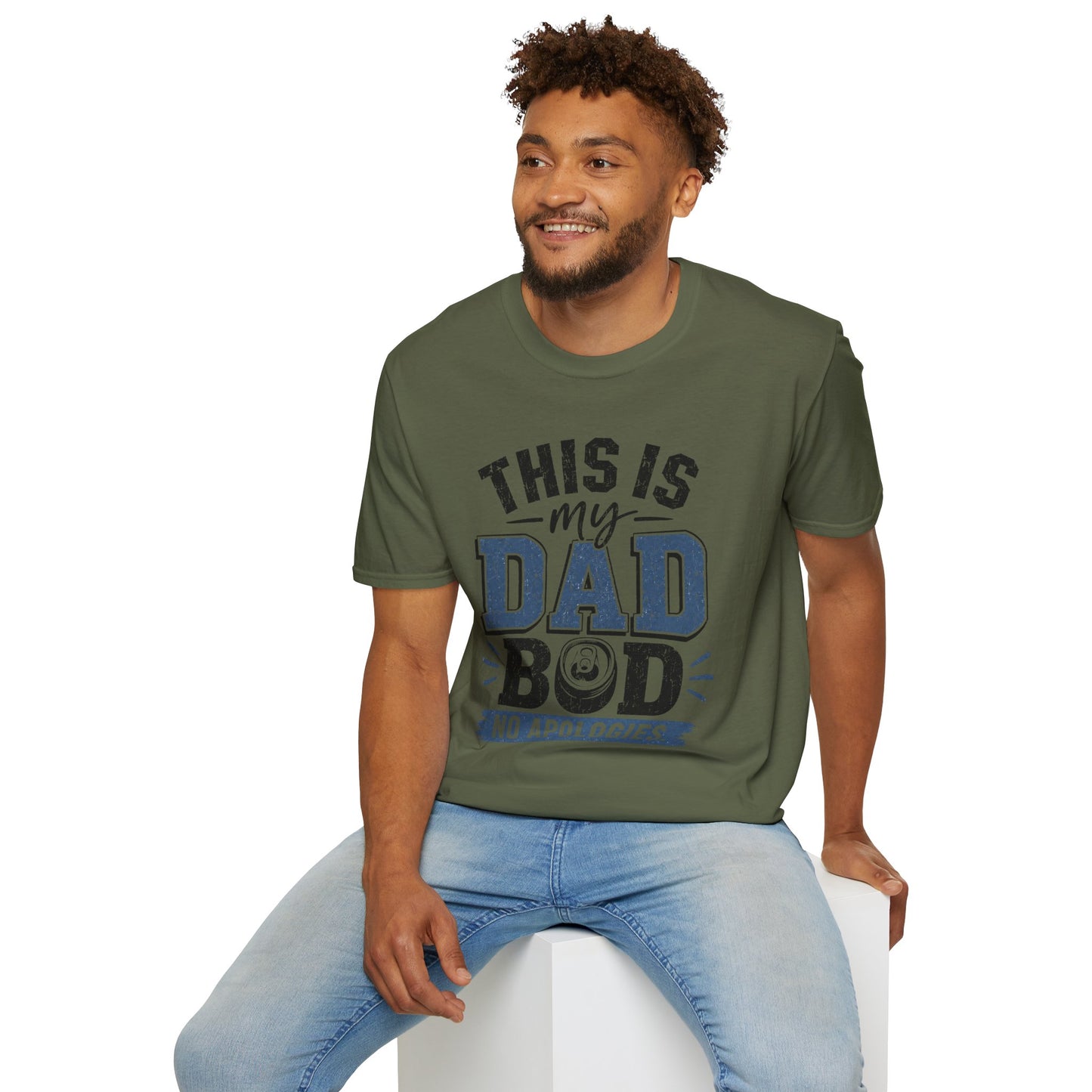 Dad Bod T-Shirt — "This Is My Dad Bod No Apologies" Vintage Father’s Day Tee