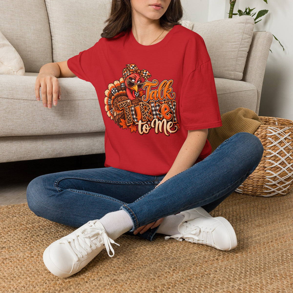 Talk Turkey to Me T-Shirt — Funny Thanksgiving Turkey Graphic Tee