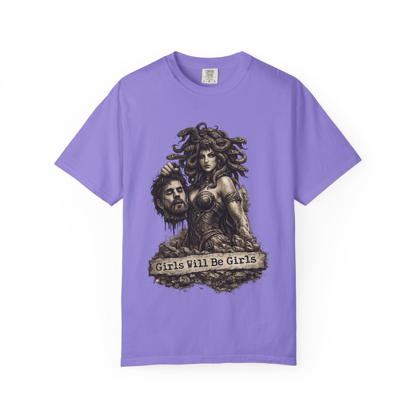 Medusa Graphic T-Shirt — 'Girls Will Be Girls' Mythic Punk Tee