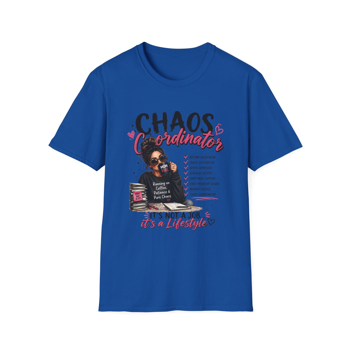 Chaos Coordinator T-Shirt — Funny Mom/Teacher Life Tee ("Chaos Coordinator")