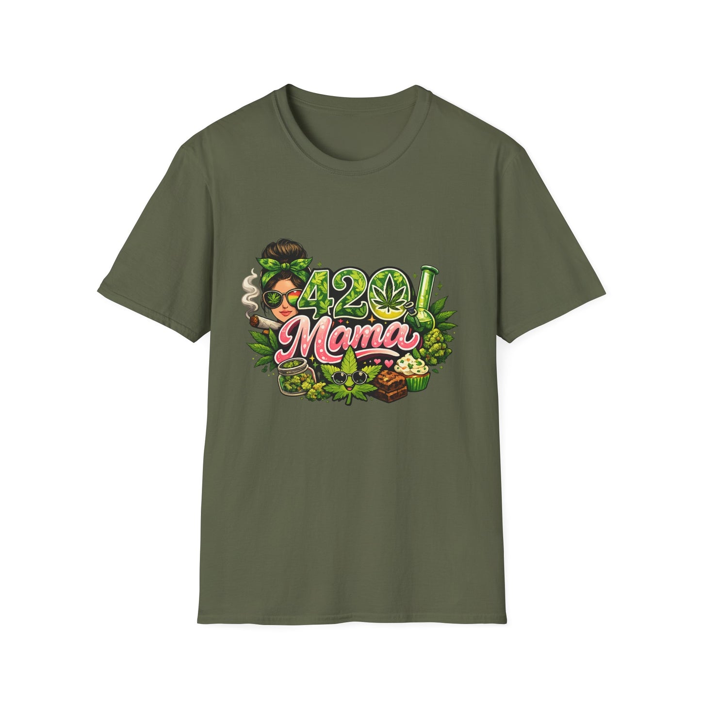 420 Mama T-Shirt — Funny Cannabis Mom Graphic Tee
