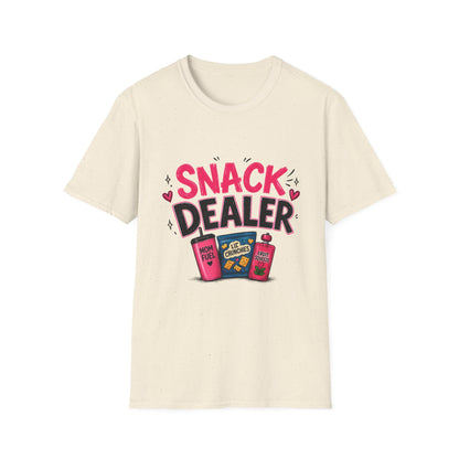 Snack Dealer T‑Shirt — Funny Candy & Chips Lover Tee