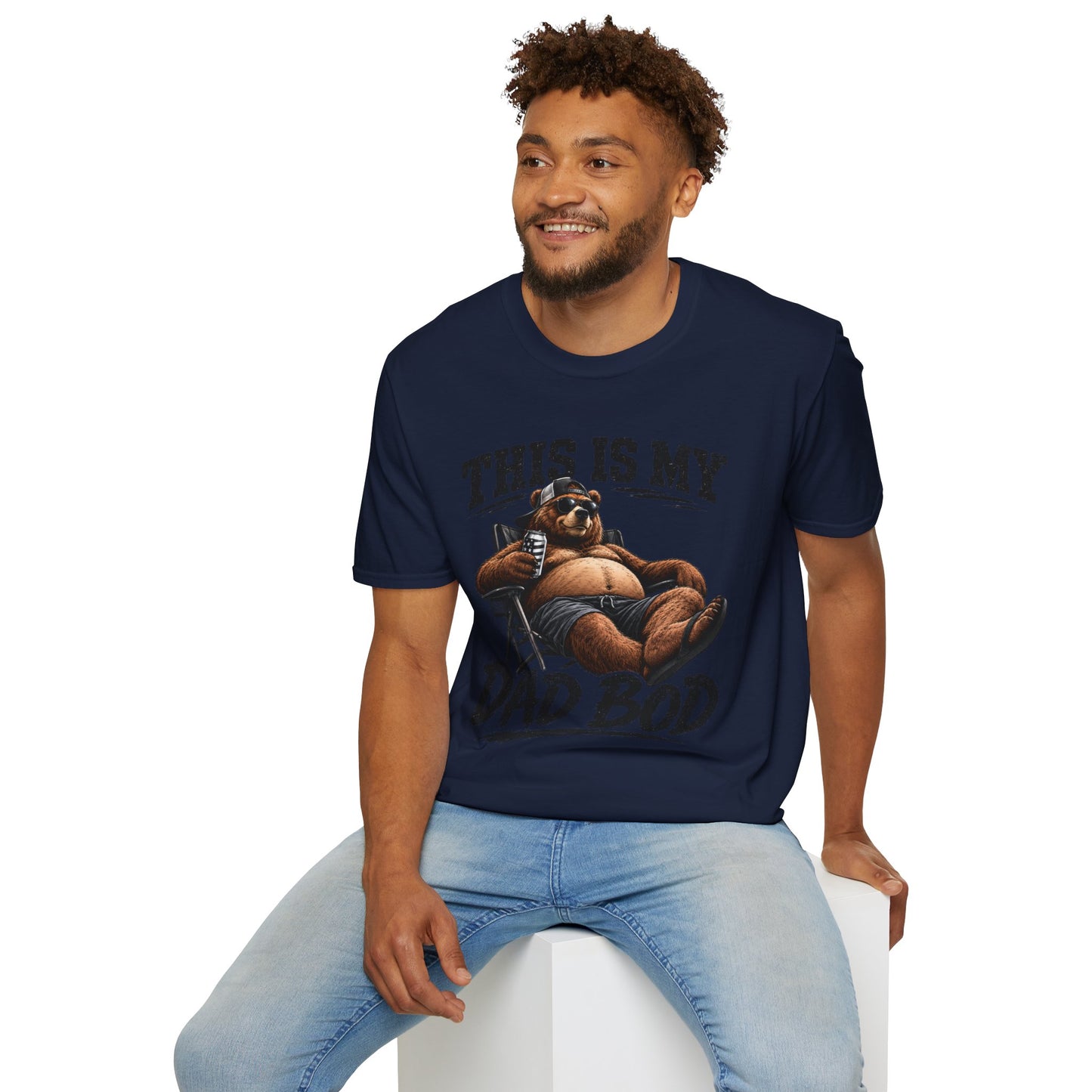 Dad Bod T-Shirt — "This Is My Dad Bod" Funny Bear Graphic Tee