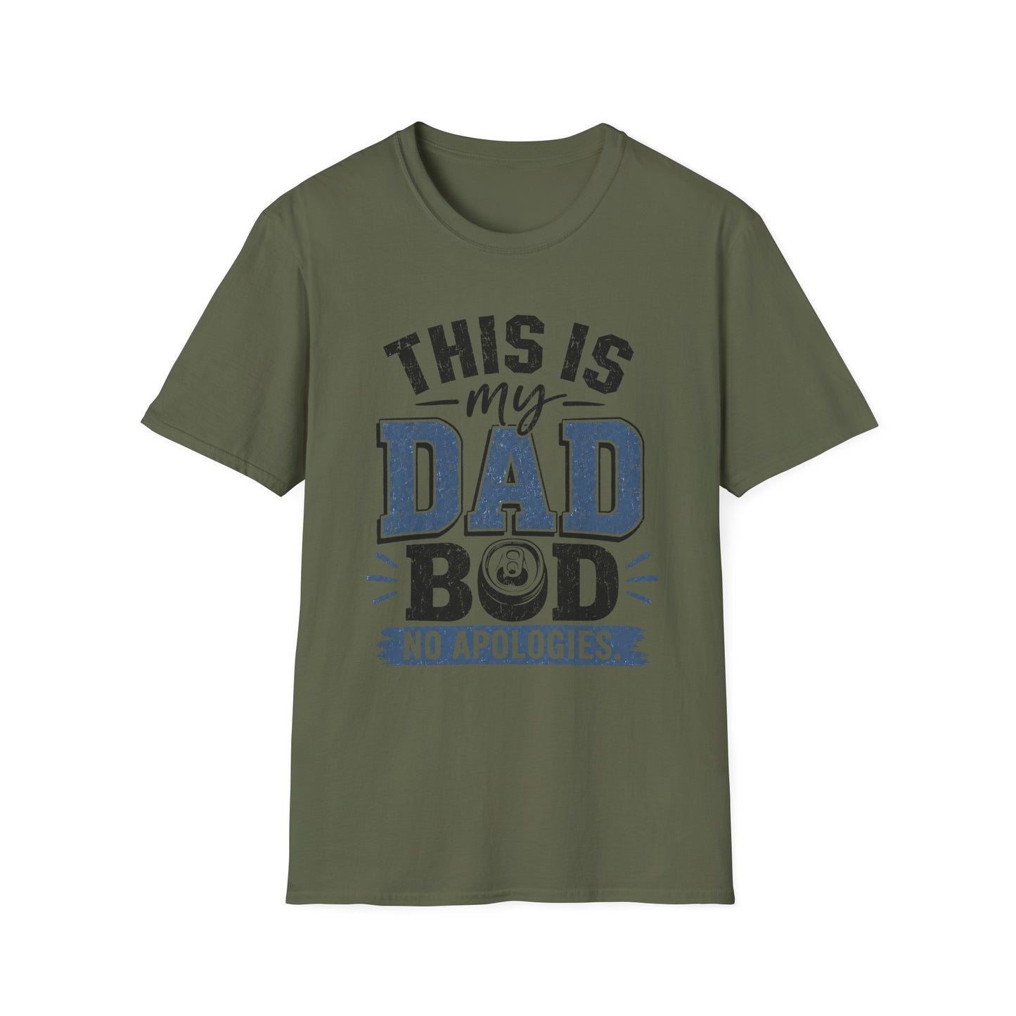 Dad Bod T-Shirt — "This Is My Dad Bod No Apologies" Vintage Father’s Day Tee