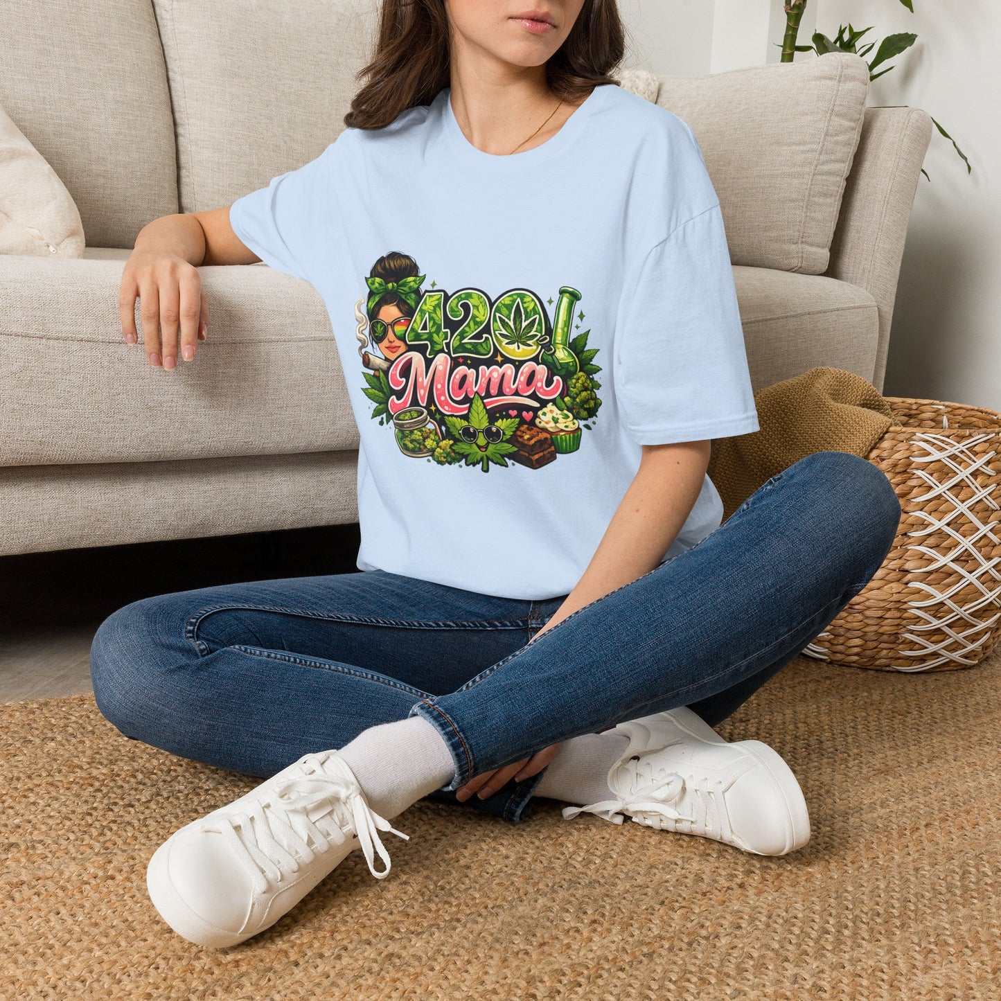 420 Mama T-Shirt — Funny Cannabis Mom Graphic Tee