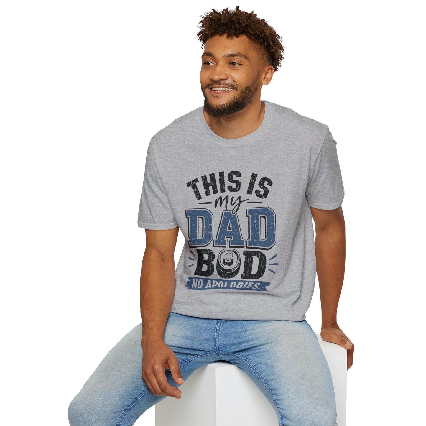 Dad Bod T-Shirt — "This Is My Dad Bod No Apologies" Vintage Father’s Day Tee