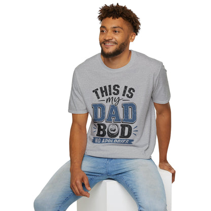 Dad Bod T-Shirt — "This Is My Dad Bod No Apologies" Vintage Father’s Day Tee