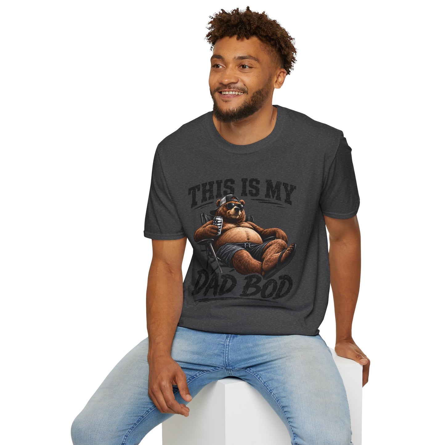 Dad Bod T-Shirt — "This Is My Dad Bod" Funny Bear Graphic Tee