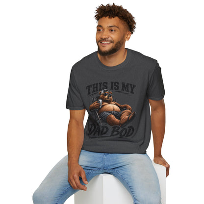 Dad Bod T-Shirt — "This Is My Dad Bod" Funny Bear Graphic Tee