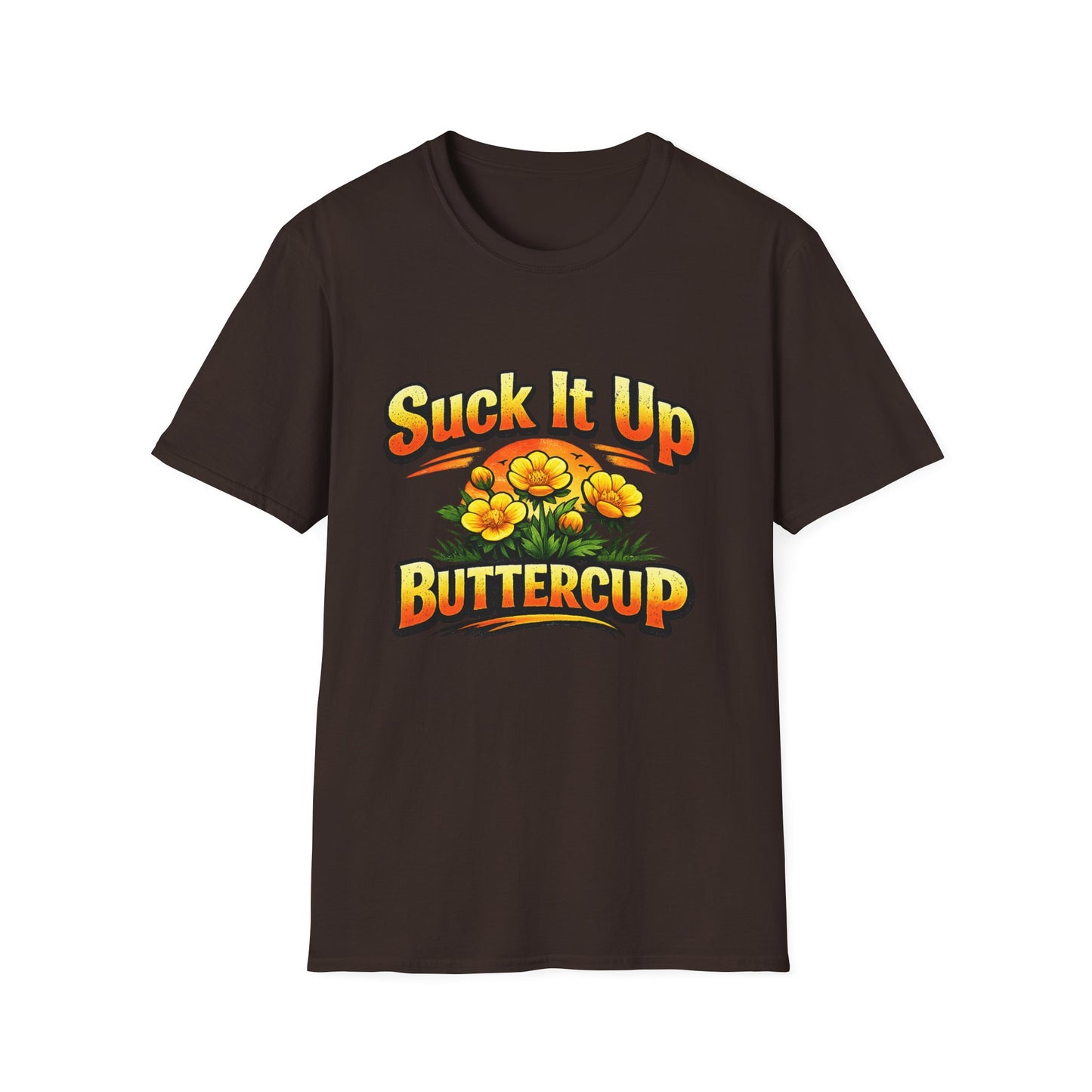 T‑Shirt — "Suck It Up Buttercup" Floral Graphic Tee