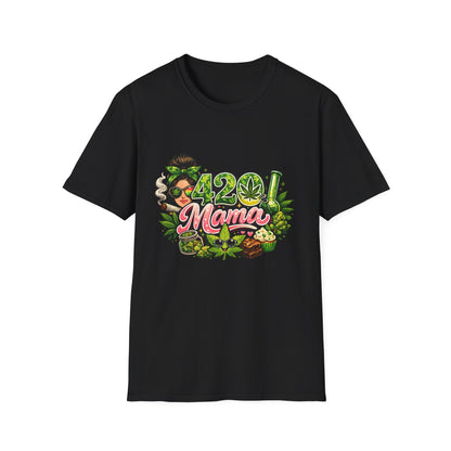 420 Mama T-Shirt — Funny Cannabis Mom Graphic Tee