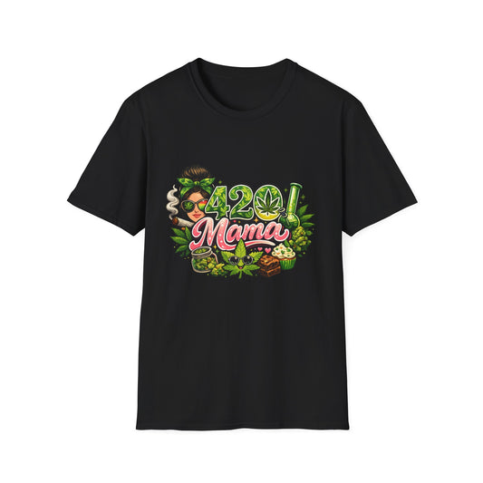 420 Mama T-Shirt — Funny Cannabis Mom Graphic Tee