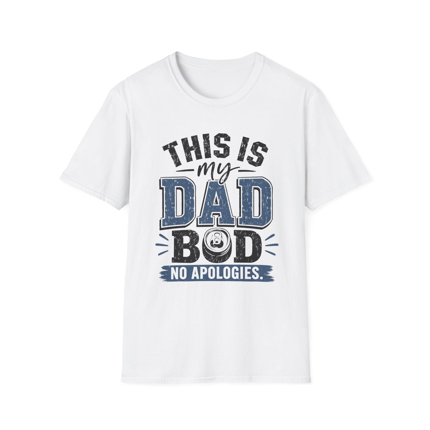Dad Bod T-Shirt — "This Is My Dad Bod No Apologies" Vintage Father’s Day Tee
