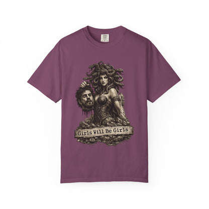 Medusa Graphic T-Shirt — 'Girls Will Be Girls' Mythic Punk Tee