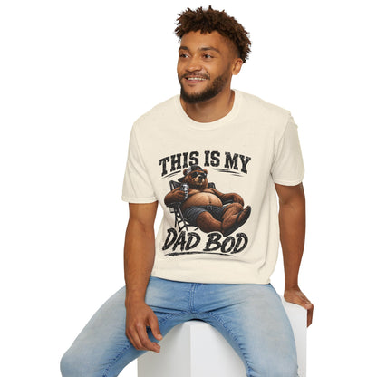 Dad Bod T-Shirt — "This Is My Dad Bod" Funny Bear Graphic Tee