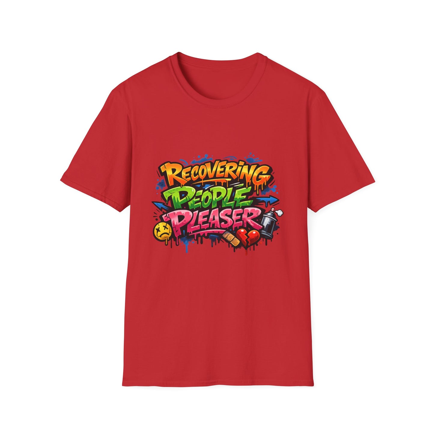 Recovering People Pleaser T-Shirt - Bold Graffiti Recovery Tee