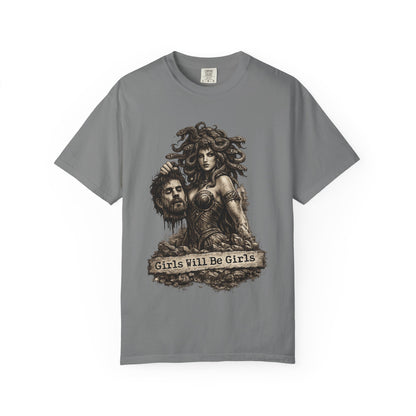 Medusa Graphic T-Shirt — 'Girls Will Be Girls' Mythic Punk Tee