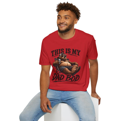 Dad Bod T-Shirt — "This Is My Dad Bod" Funny Bear Graphic Tee