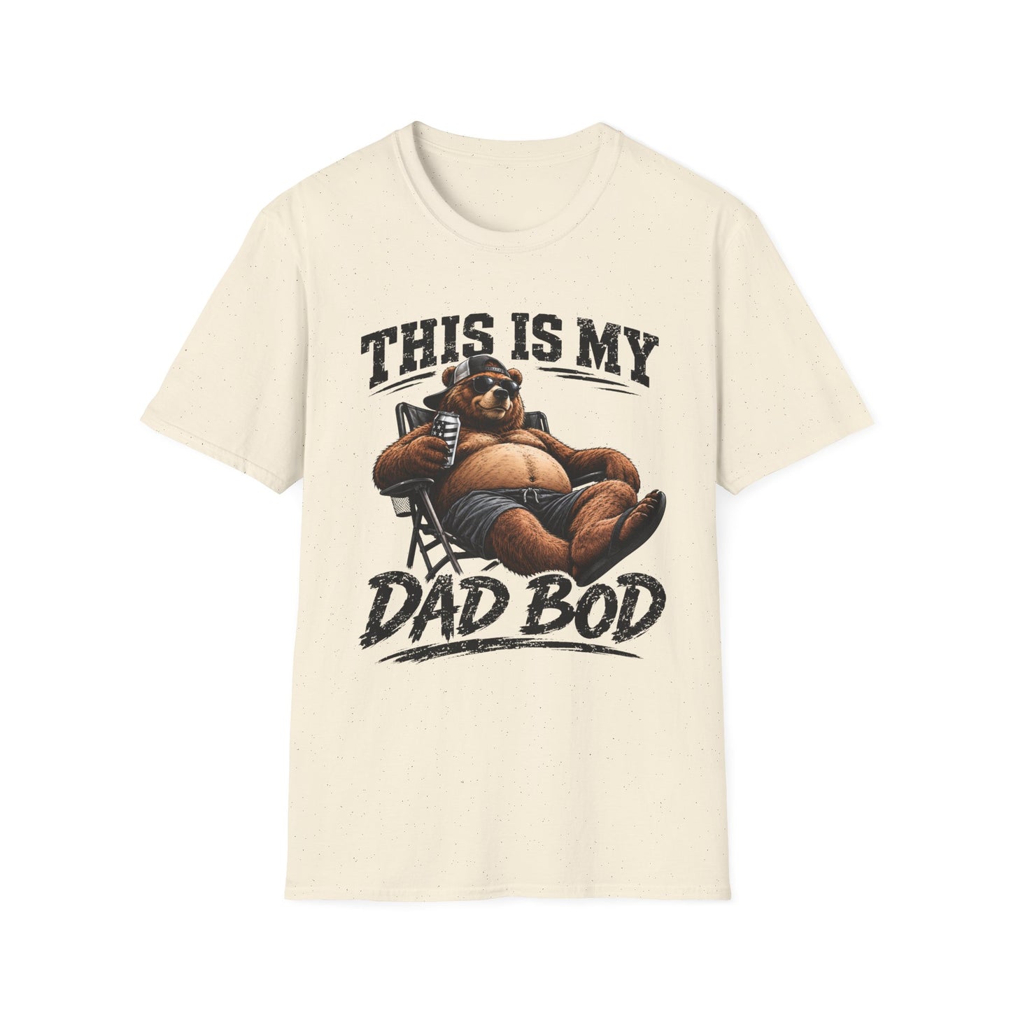 Dad Bod T-Shirt — "This Is My Dad Bod" Funny Bear Graphic Tee
