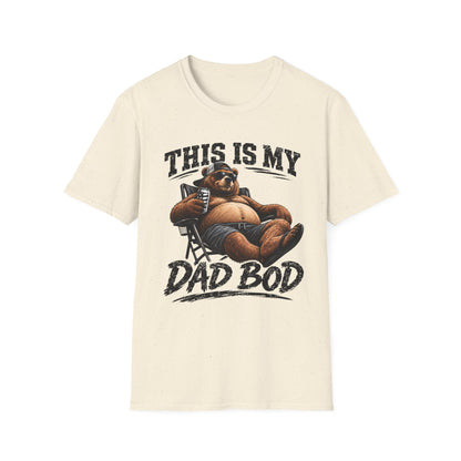 Dad Bod T-Shirt — "This Is My Dad Bod" Funny Bear Graphic Tee