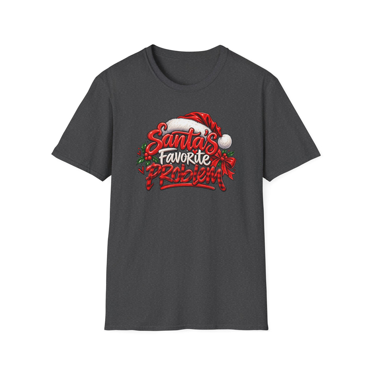 Santa’s Favorite Problem T-Shirt — Funny Holiday Christmas Tee