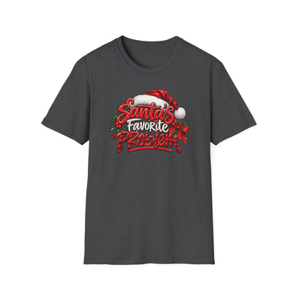 Santa’s Favorite Problem T-Shirt — Funny Holiday Christmas Tee