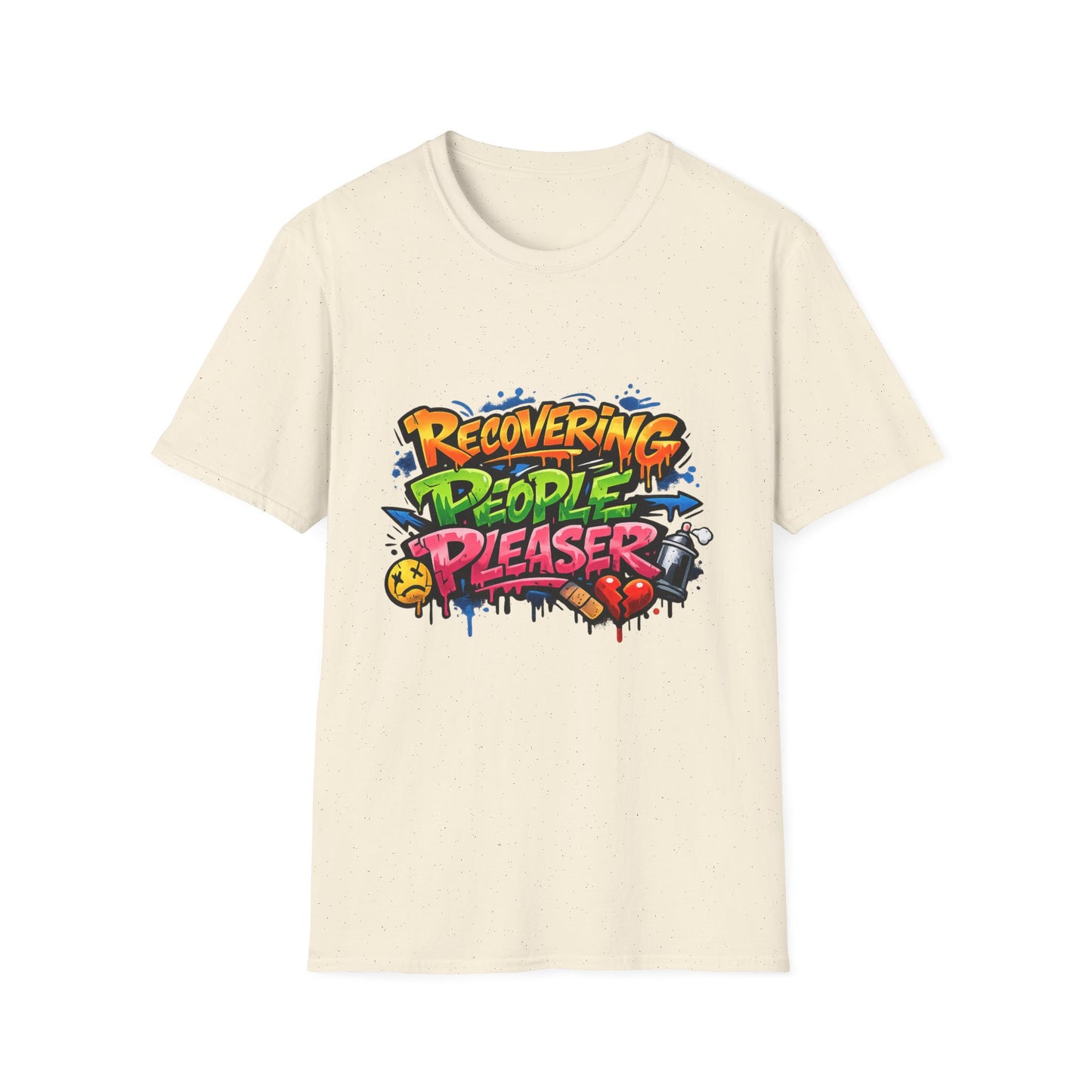 Recovering People Pleaser T-Shirt - Bold Graffiti Recovery Tee