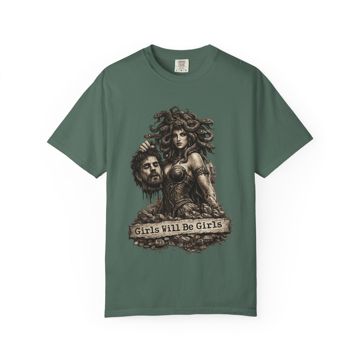 Medusa Graphic T-Shirt — 'Girls Will Be Girls' Mythic Punk Tee