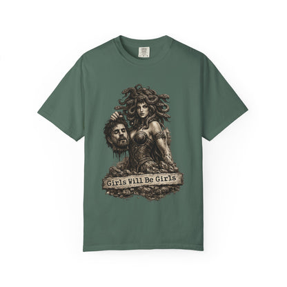 Medusa Graphic T-Shirt — 'Girls Will Be Girls' Mythic Punk Tee
