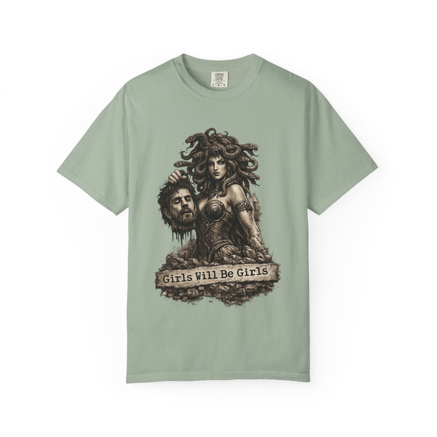Medusa Graphic T-Shirt — 'Girls Will Be Girls' Mythic Punk Tee