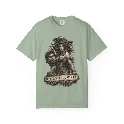 Medusa Graphic T-Shirt — 'Girls Will Be Girls' Mythic Punk Tee
