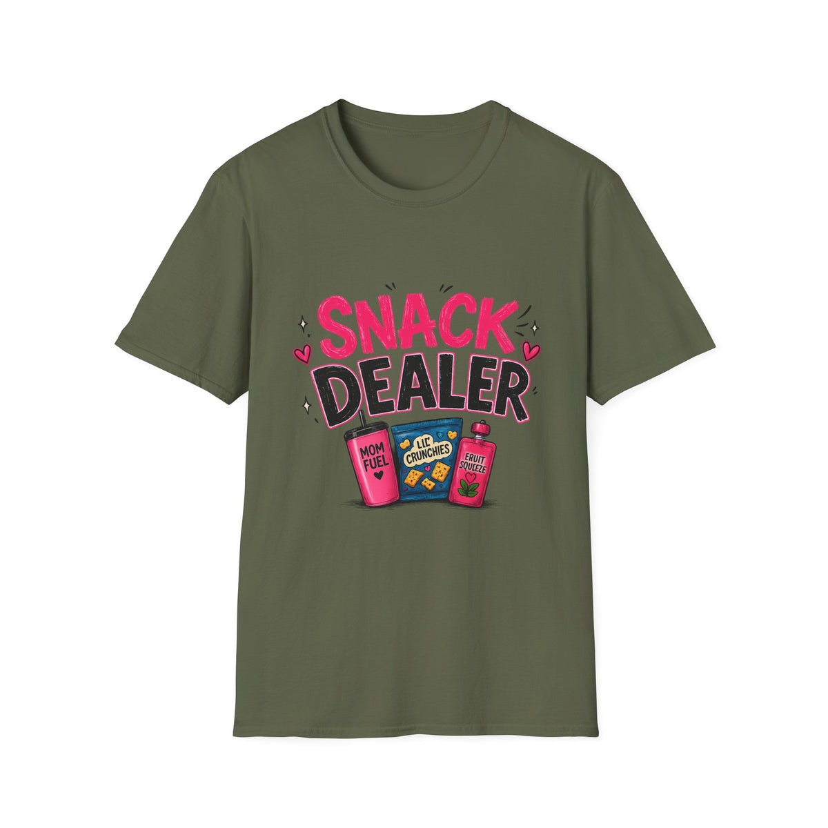Snack Dealer T‑Shirt — Funny Candy & Chips Lover Tee