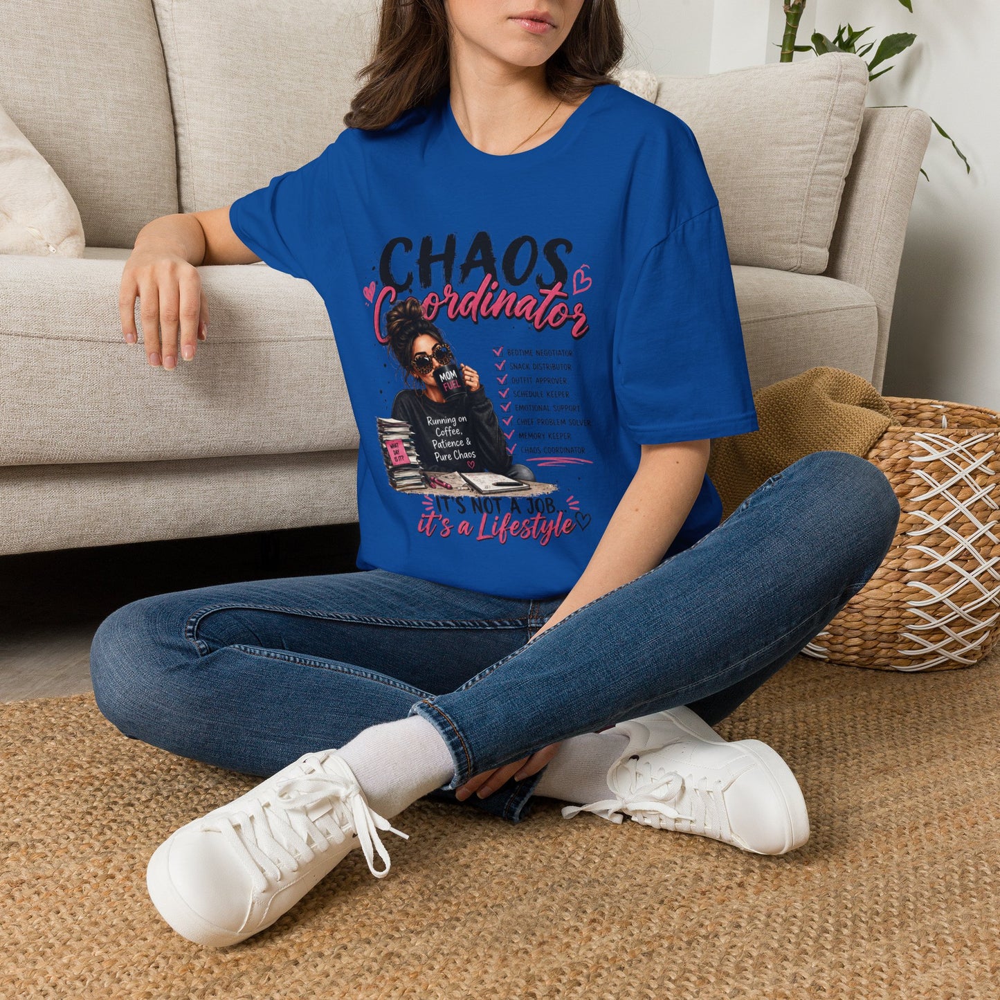 Chaos Coordinator T-Shirt — Funny Mom/Teacher Life Tee ("Chaos Coordinator")