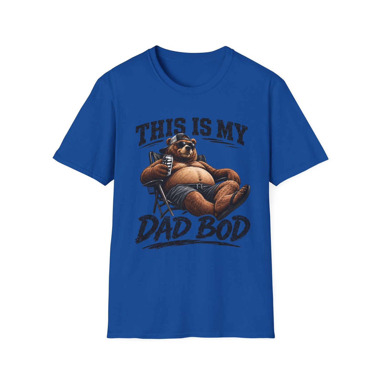 Dad Bod T-Shirt — "This Is My Dad Bod" Funny Bear Graphic Tee