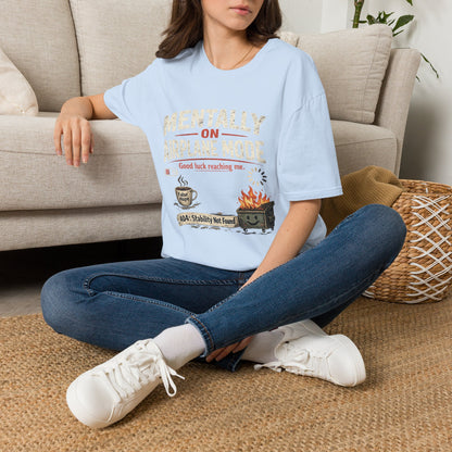 Women’s/Mens Tee: "Mentally on Airplane Mode" T-Shirt — Funny Travel/Introvert Graphic Tee