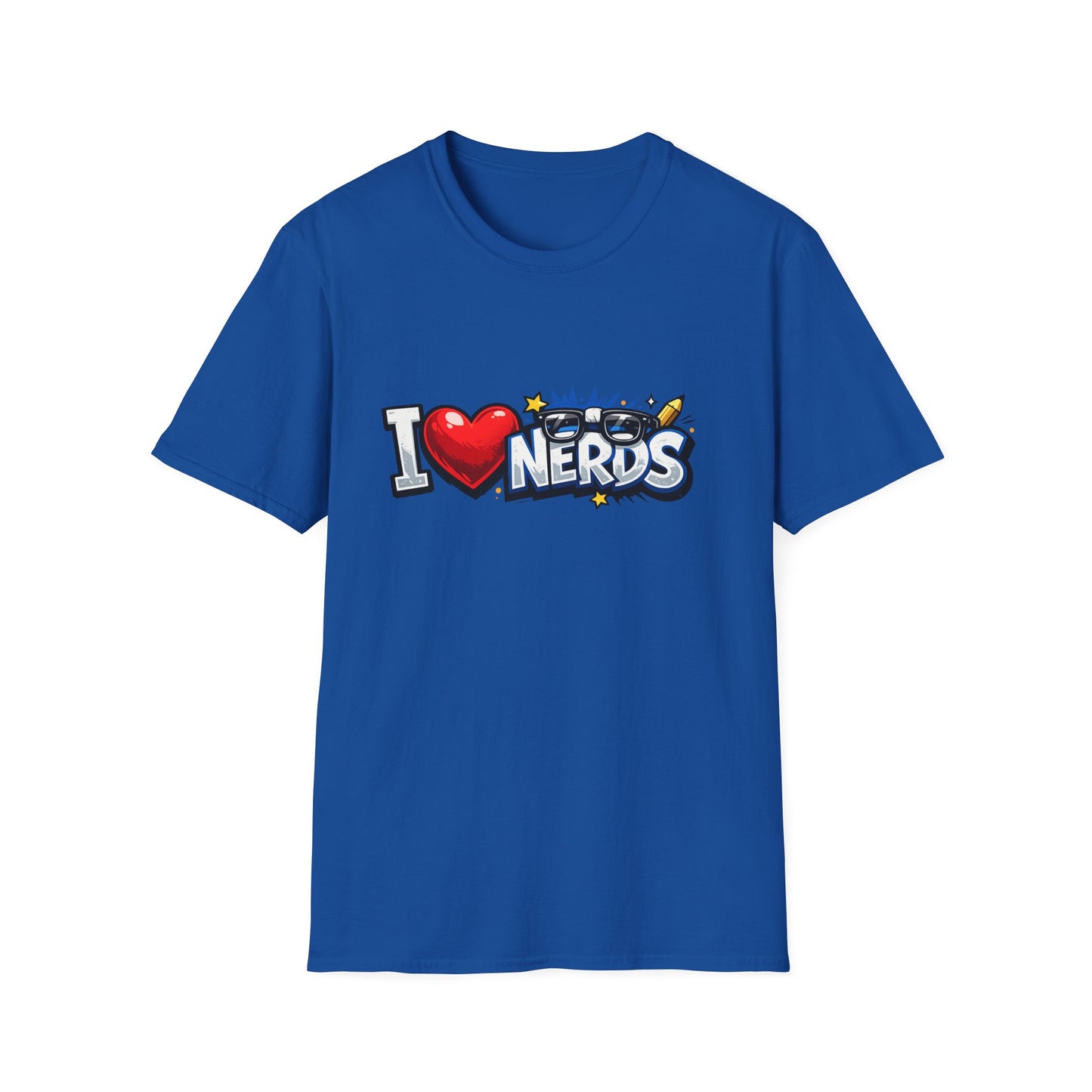 I Heart Nerds T-Shirt — Retro Pop Art "I  Nerds" Graphic Tee for Geek Pride