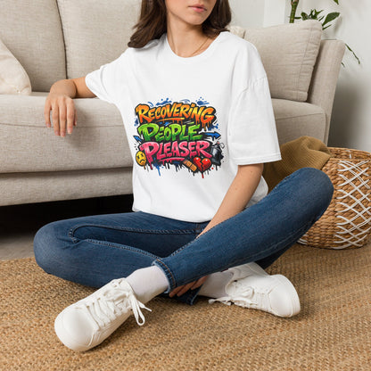 Recovering People Pleaser T-Shirt - Bold Graffiti Recovery Tee