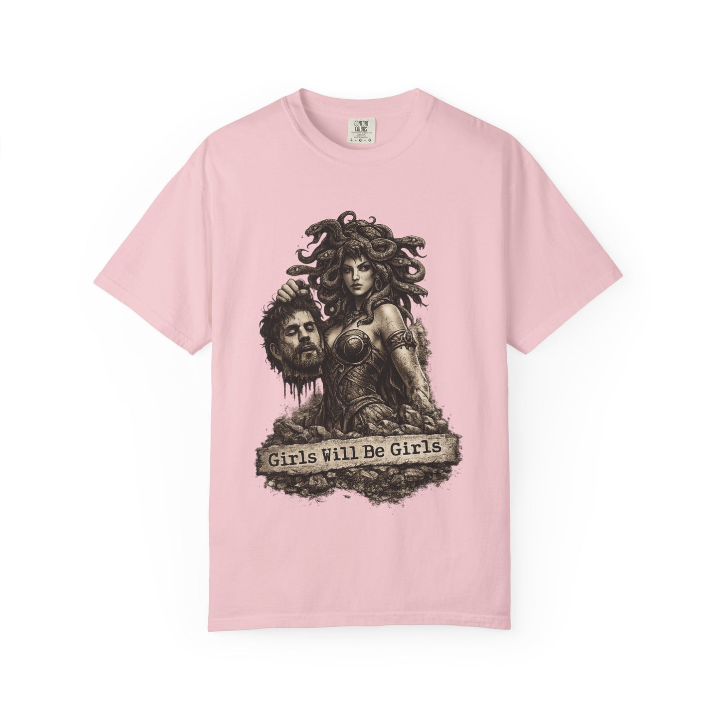 Medusa Graphic T-Shirt — 'Girls Will Be Girls' Mythic Punk Tee