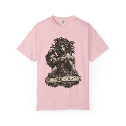 Medusa Graphic T-Shirt — 'Girls Will Be Girls' Mythic Punk Tee