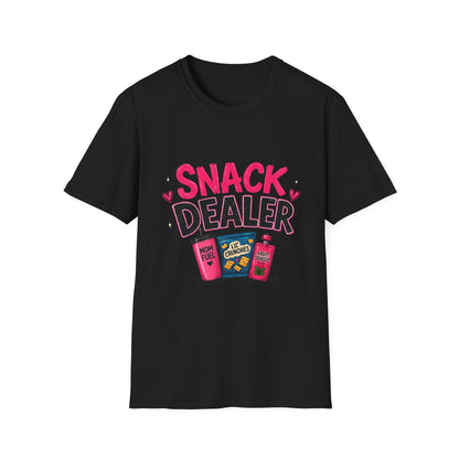 Snack Dealer T‑Shirt — Funny Candy & Chips Lover Tee