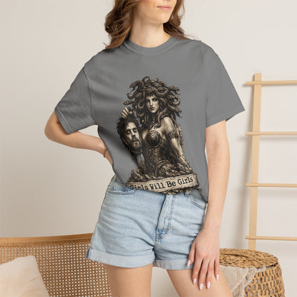 Medusa Graphic T-Shirt — 'Girls Will Be Girls' Mythic Punk Tee