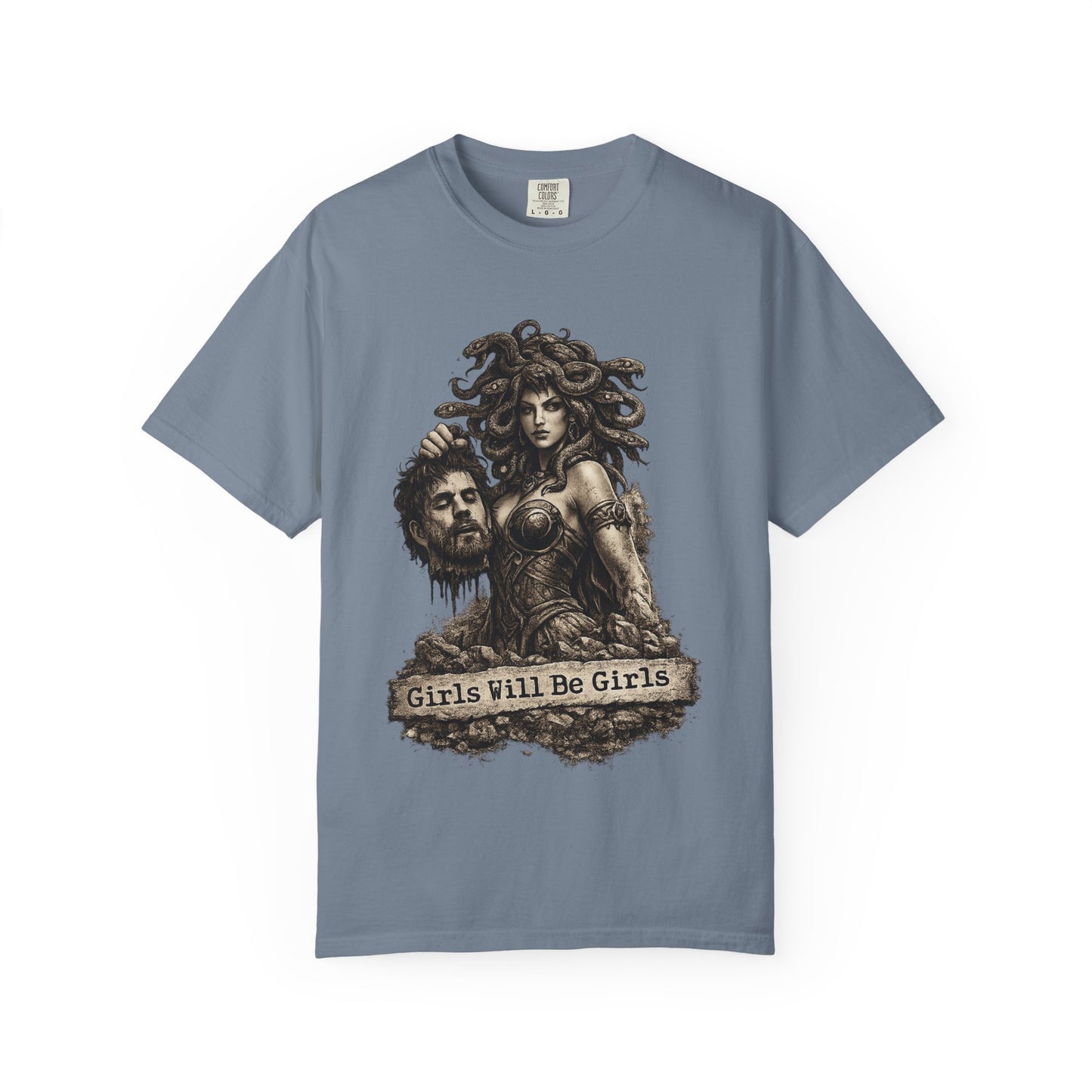 Medusa Graphic T-Shirt — 'Girls Will Be Girls' Mythic Punk Tee