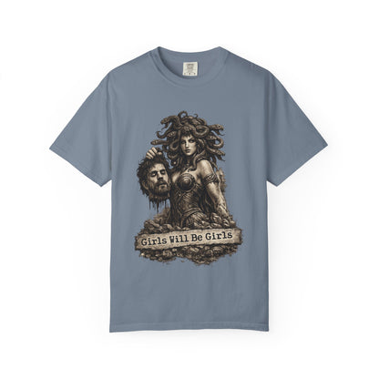 Medusa Graphic T-Shirt — 'Girls Will Be Girls' Mythic Punk Tee