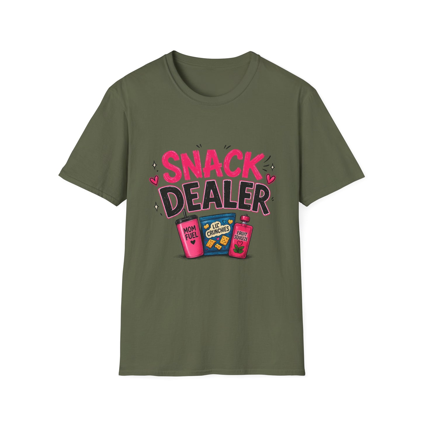 Snack Dealer T‑Shirt — Funny Candy & Chips Lover Tee