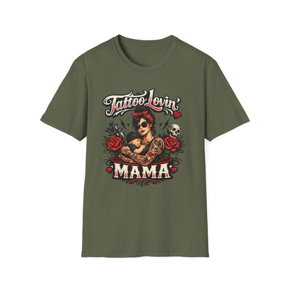 Tattoo Lovin' Mama T-Shirt — Retro Rockabilly Tattoo Mom Tee