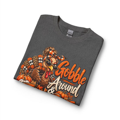 Thanksgiving Long Sleeve Tee — "Gobble Around & Find Out" Turkey Graphic